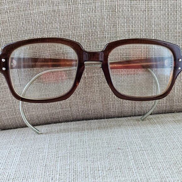 Vintage Romco Women Eyeglasses Frame Brown Z 87 Eye Wear 4 1/2 6 1/2 - Picture 2 of 12